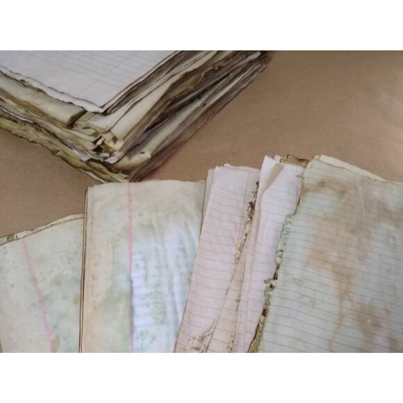 50 Coffee Dyed Notebook Papers, Hand Dyed Papers, Junk Journal Supply - Picture 1 of 3